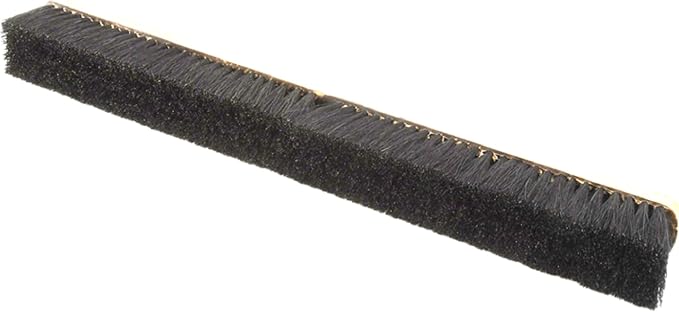 PRO SOURCE Extra-Wide 36" Push Broom Head: Tampico Bristles in Threaded Wood - Image 3