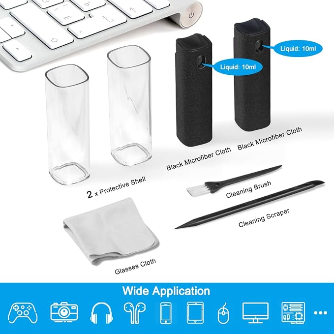 walrfid 2 Pack Screen Cleaner Spray and Wipe - Image 2