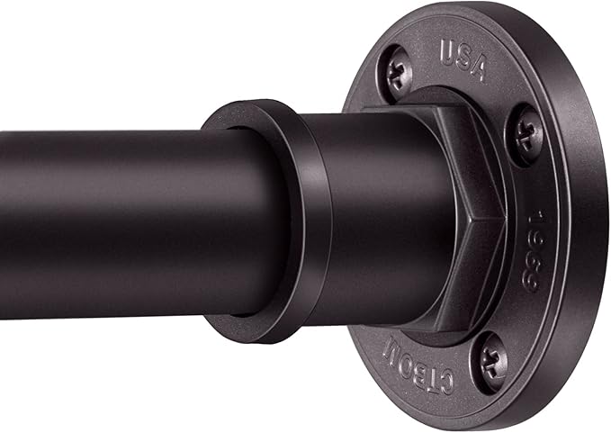 BRIOFOX Industrial Shower Curtain Rod by BRIOFOX
