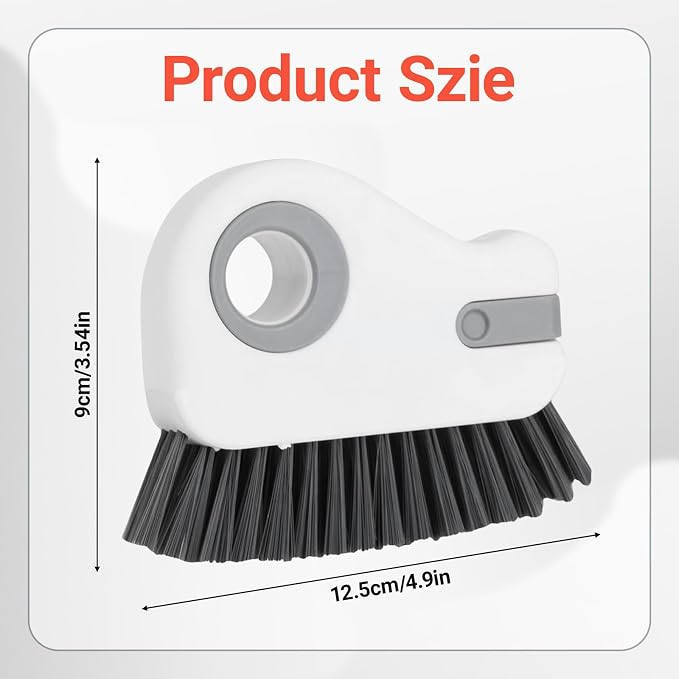 2 in 1 Groove Cleaning Brush Window Track Cleaning Tools, Crevice Brush - Image 2