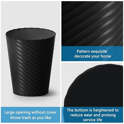 Bathroom Trash Can, 3 Pack 1.8 Gallons Small Trash Can - Image 4