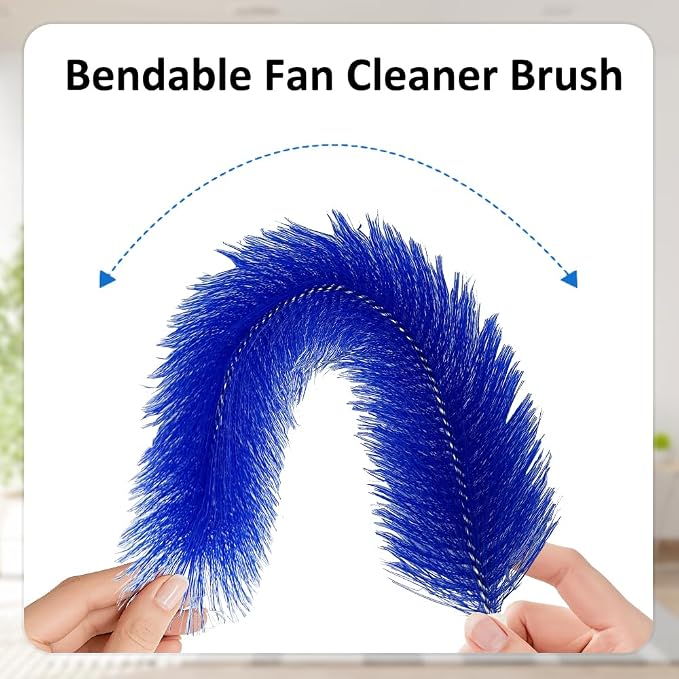3Pcs Fan Cleaning Brush, Bendable Fan Cleaner Brush Duster - Image 3