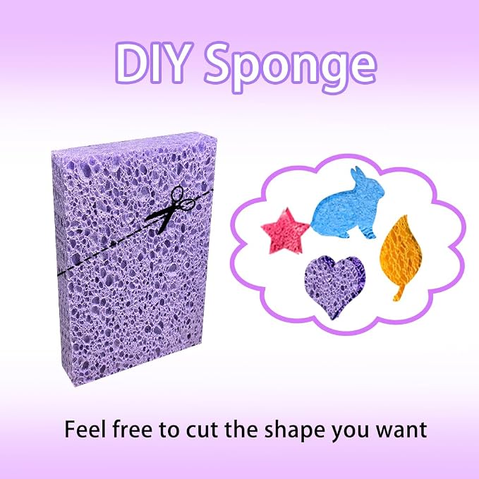 Cellulose Sponges for Dish, Heavy Duty Scrub Kitchen Sponge, Messes Without - Image 3