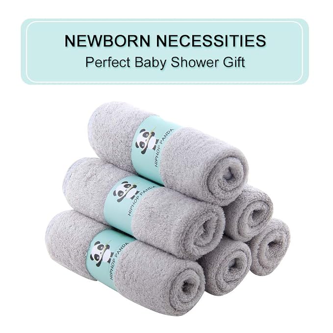 HIPHOP PANDA Baby Washcloths, Rayon Made from Bamboo - Image 4