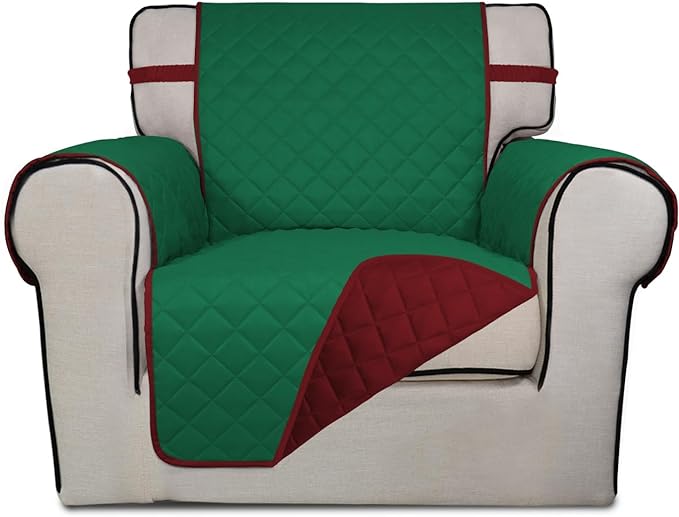 PureFit Reversible Quilted Sofa Cover, Water Resistant Slipcover Furniture by PureFit