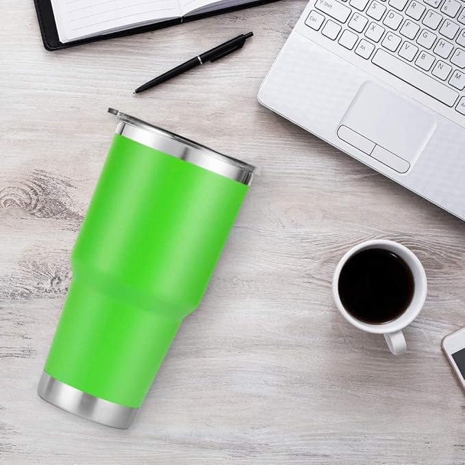 D·S 30 oz Green Tumbler Stainless Steel Double Wall Vacuum Insulated Mug - Image 6