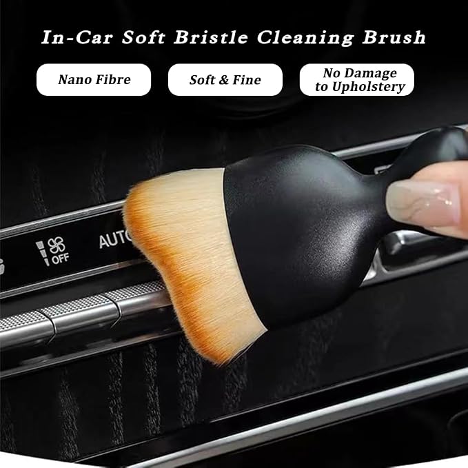 4 Pcs Car Detailing Brush, Car Wash Brush, Car Interior Cleaning Brush Ideal - Image 5