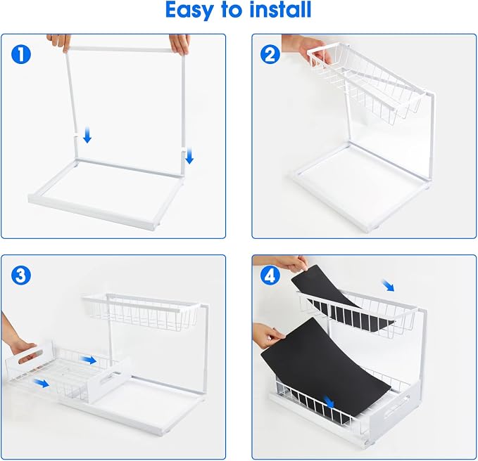 Under Sink Organizer, 2 Tier Under Sink Organizers and Storage Multi-Purpose - Image 6