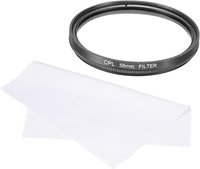 MECCANIXITY 58mm Circular Polarizer Filter, Double Sided Multi-Layer Coatings by MECCANIXITY