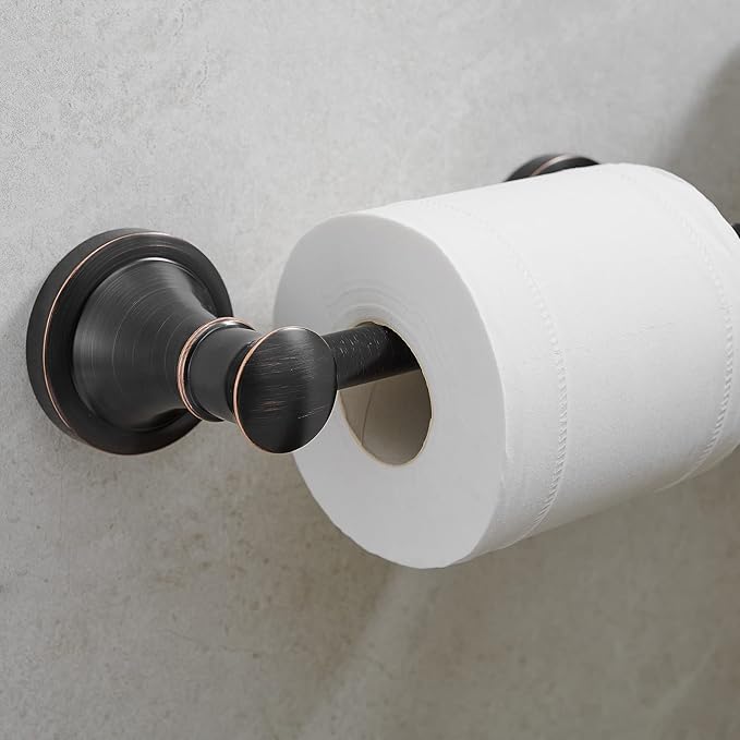 Hoimpro Wall Mounted Rustproof Toilet Tissue Paper Holder Bathroom Accessories - Image 5
