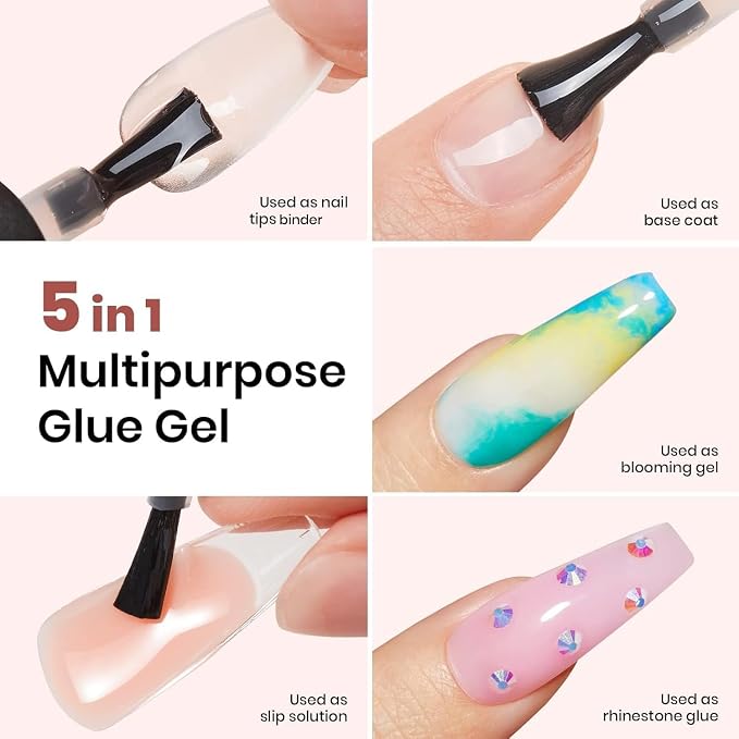 beetles Gel Polish 2Pcs 15ml Nail Glue Kit - Image 2