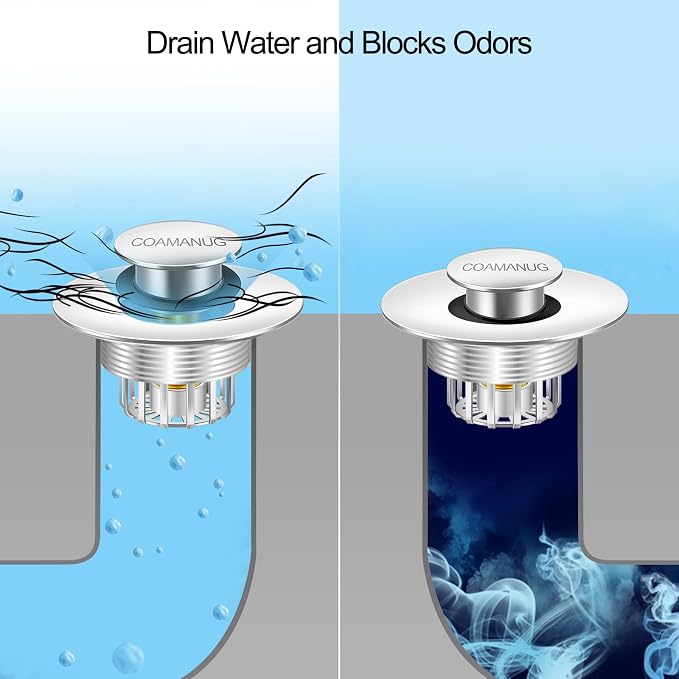 Bathtub Stopper | Shower Drain Hair Catcher, Pop-up Tub Stopper - Image 3