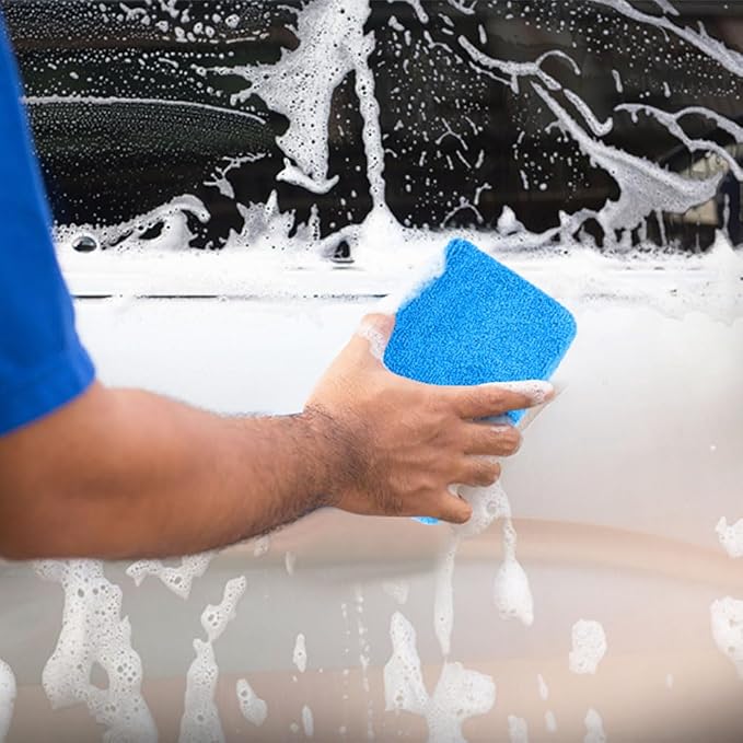 HOMEXCEL Microfiber Applicator Pads, Scratch-Free Car Wash Sponge - Image 5