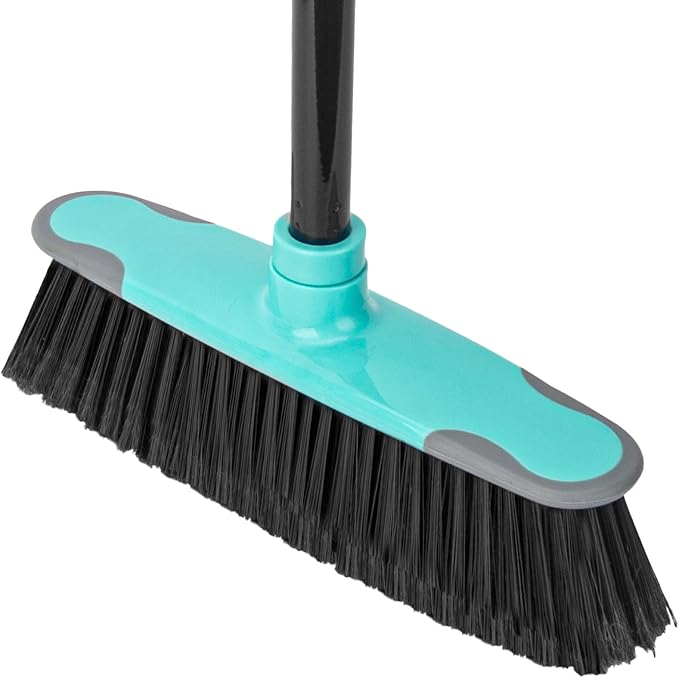 KeFanta Broom for Sweeping Indoor, Soft Bristle Angle Brooms for Floor Cleaning by KeFanta