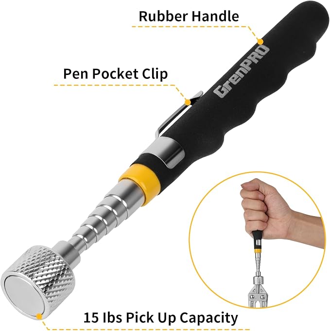 17" Rolling Magnetic Sweeper - Image 5