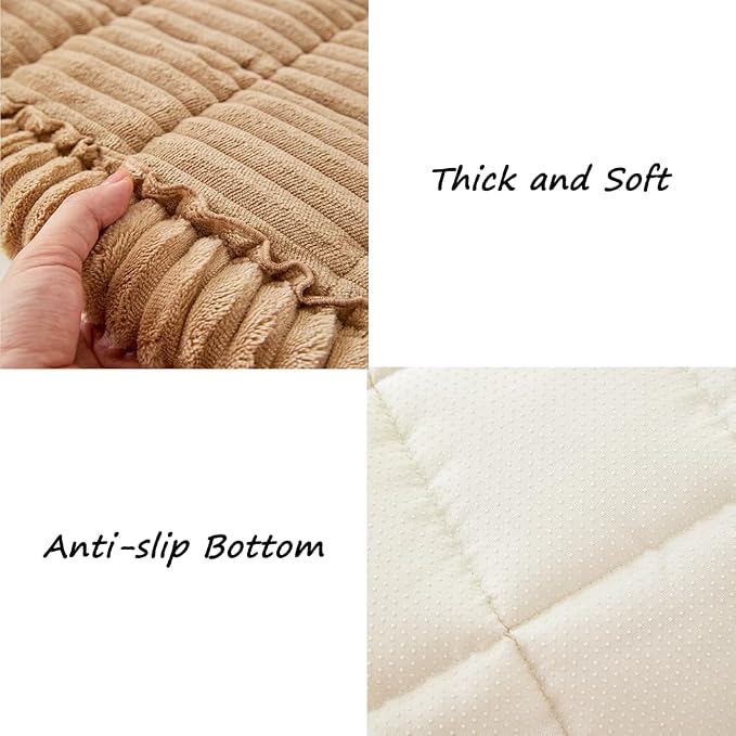 Couch Cover for Dogs Washable, Fuzzy Pet Couch Covers for 3 Cushion Sofa Pet - Image 5