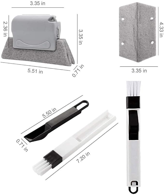 Magic Window Track Cleaner, Window Groove Cleaning Brush Tools Set - Image 4