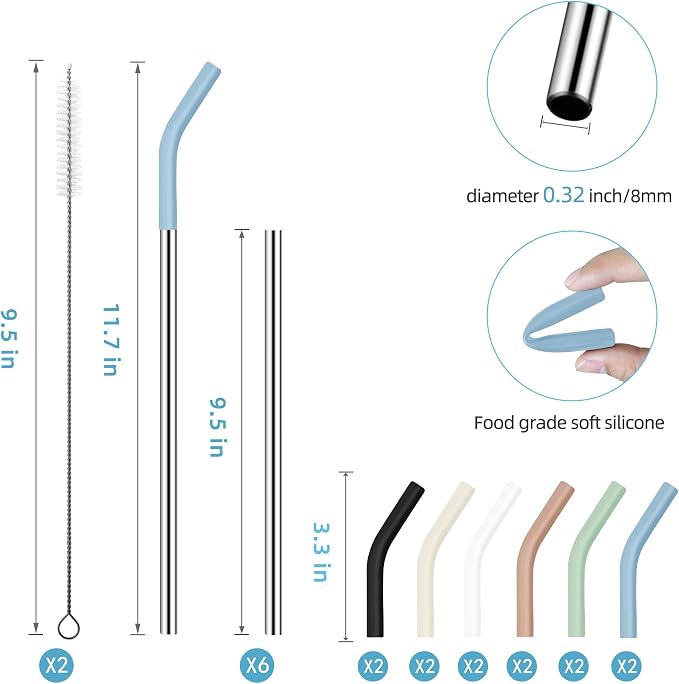 30 oz Stainless Metal Straws for 30 oz Stanley Tumbler - Image 3