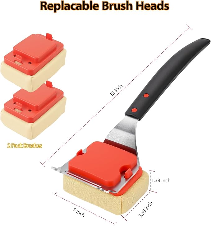 Grill Brush Bristle Free, BBQ Grill Brushes and Scraper - Image 7