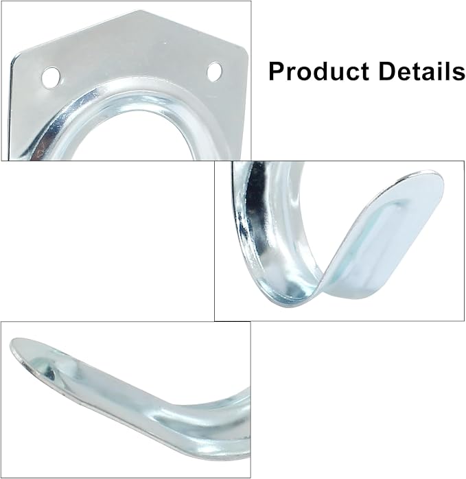 10 Pack Tool Storage Hooks Wall Mounted Double Tool Storage Hangers Mop Broom - Image 3