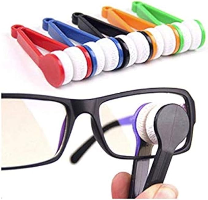 5 PCS Mini Sun Glasses Eyeglass Microfiber Spectacles Cleaner Soft Brush by LASSUM