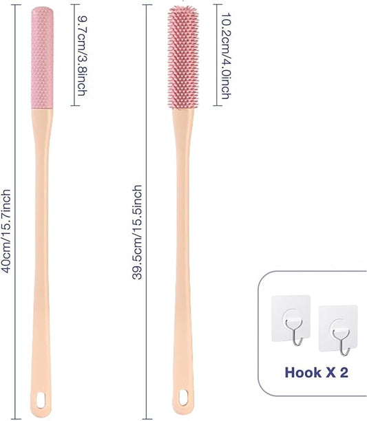 2 Pack Toe Cleaning Brush, Silicone Foot Scrubber - Image 2