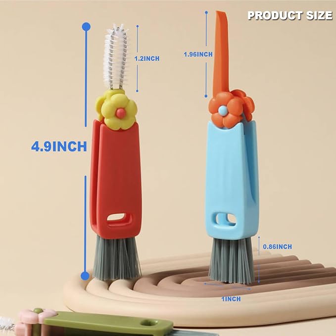 3 in 1 Cup Lid Gap Cleaning Brush Set Multifunctional Cup Lid Gap Cleaner - Image 7