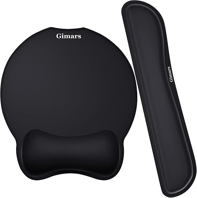 Gimars Upgrade Enlarge Superfine Fibre Soft Smooth Gel Ergonomic Mouse Pad by Gimars