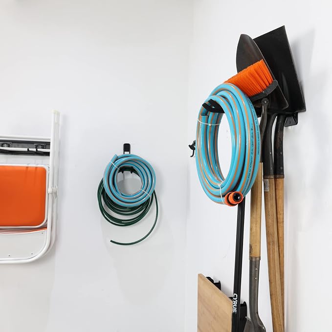 Wallmaster Wall Mount Garage Hooks, Garden Tools, Strollers and More - Image 6