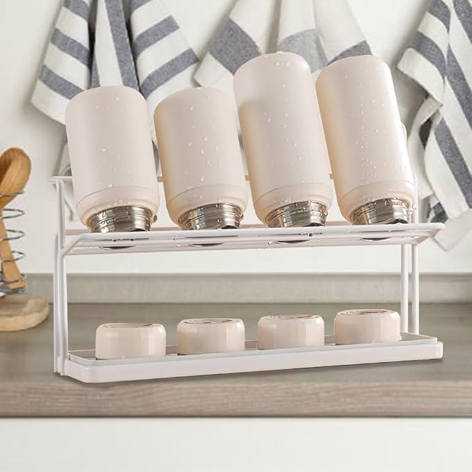 Water Bottle Drying Rack With Drain Tray - Image 3