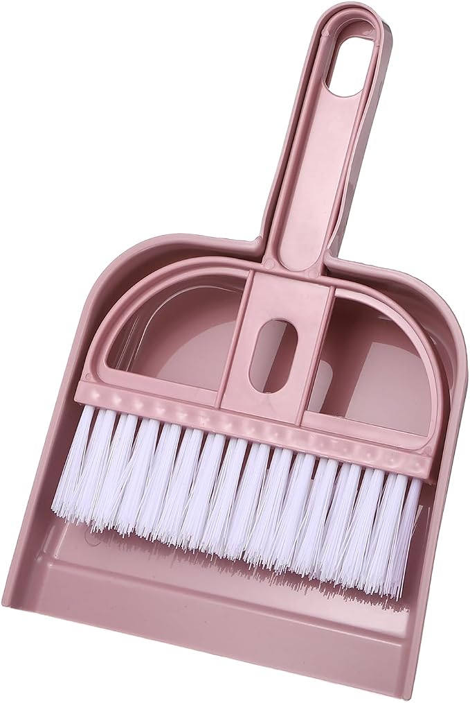 uxcell 2 Pcs Mini Dustpan and Brush Set, Small Broom and Dustpan Set by uxcell
