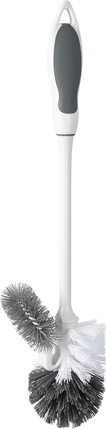 Superio Toilet Brush with Holder Grey, Comfort Grip, Matching Caddy, Clean - Image 9