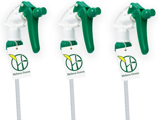 Heluva Green Spray Bottle Nozzle Replacement, Bottle Tops Only by HeluvaGreen