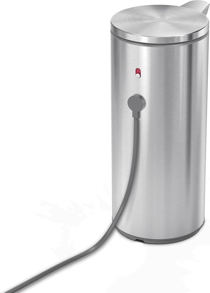 simplehuman 9 oz. Touch-Free Automatic Rechargeable Sensor Pump, Brushed - Image 3