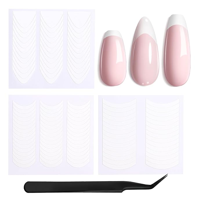 Beetles French Manicure Nail Art Stickers 30 Sheets French Tip Tool 3 Designs by beetlesGelPolish