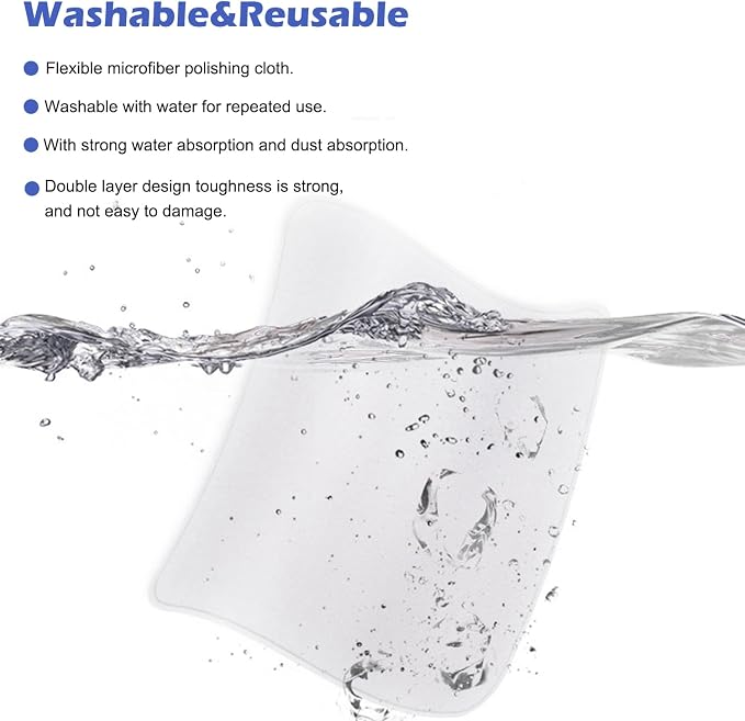 8 Pack Polishing Cloth for Apple, Microfiber Cleaning Cloth, Soft and - Image 5