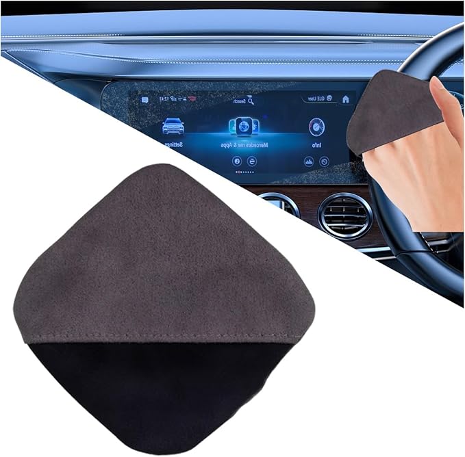Square Car Touch Screen Cleaner Cloth, Microfiber Cleaning Pad Car Cleaning by KITUREK