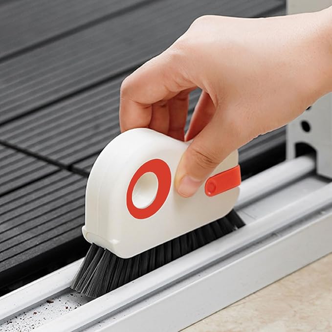 Groove Cleaning Brush 2 in 1 Grout Cleaner Tool Grip Brush Hard Bristle Crevice by Unknown