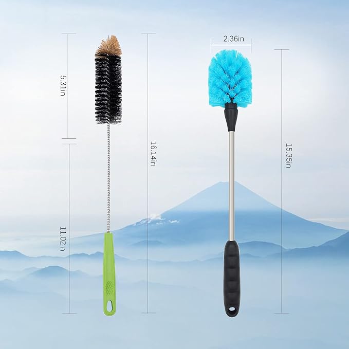 Long Bottle Brush, 17 in Bendable Cleaner Brushes - Image 7