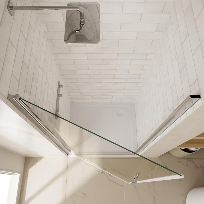 30-31.4" W x 72" H Shower Door, Royal Guard Frameless Pivot Shower Door - Image 5