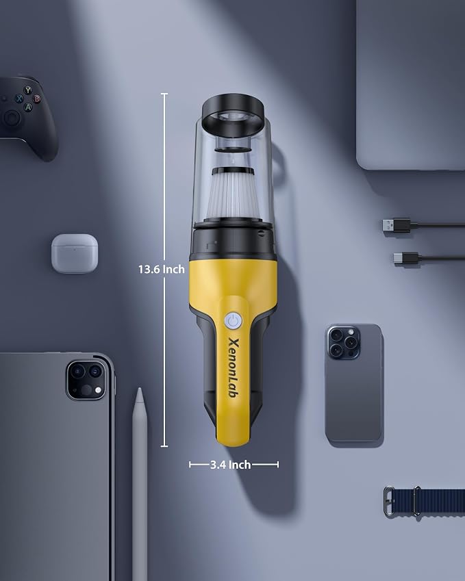 Handheld Vacuum Cordless 1.1 Pounds Car Vac 10000PA Hand Held Vacuums 4-in-1 - Image 7