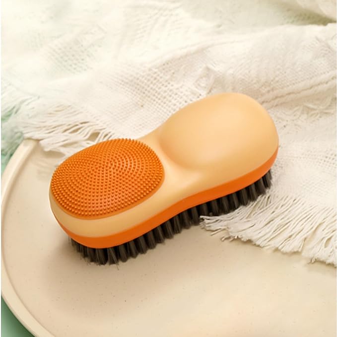 Two-Sided Laundry Stain Remover Brush, Soft Bristle by Unknown