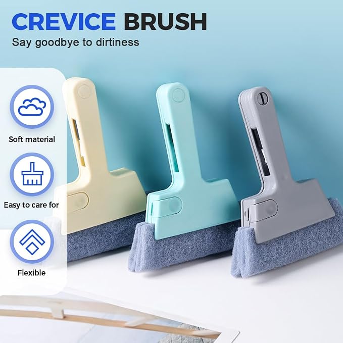 3 Pcs Magic Window Track Cleaners, 2026 Upgraded Handheld Window Groove - Image 2