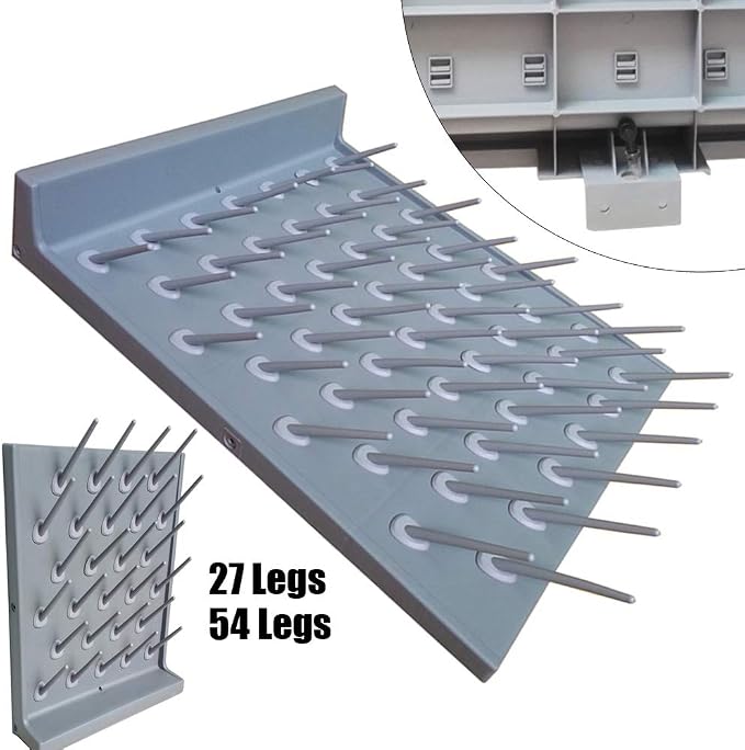 2 Pcs Laboratory Drying Rack, 27 Pegs Lab Supply Pegboard Bench-top/Wall-Mount - Image 6