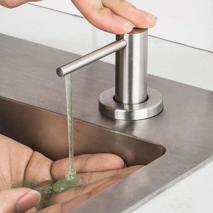 Soap Dispenser for Kitchen Sink Brushed Nickel GAPPO Stainless Steel Countertop - Image 5