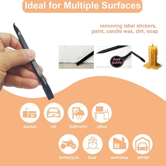 9 Pcs Plastic Multi-Purpose Scraper Tool, Dual-Ended Scraper Perfect - Image 4