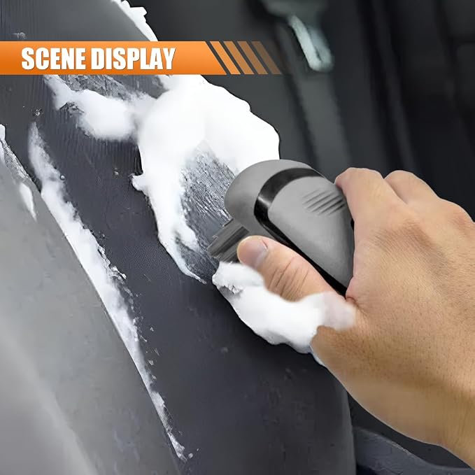 Car Carpet and Upholstery Cleaning Brush, Stiff Bristle Car Detailing Carpet - Image 5