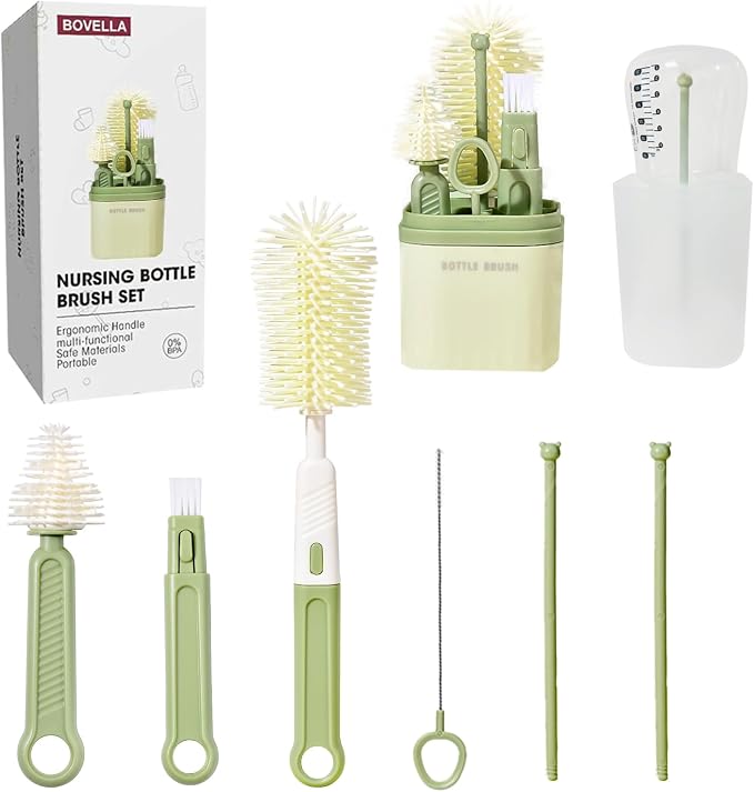 Baby Bottle Brush Set-Travel Bottle Cleaner Kit by Unknown