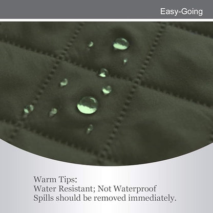 Easy-Going Chair Sofa Slipcover Reversible Sofa Cover Water Resistant Couch Cover Furniture Protector Cover with Elastic Straps for Pets Kids Children Dog Cat (Chair, Army Green/Beige)
