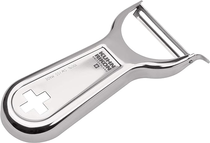 Kuhn Rikon Swiss Metal Peeler 4”, Stainless Steel by KuhnRikon
